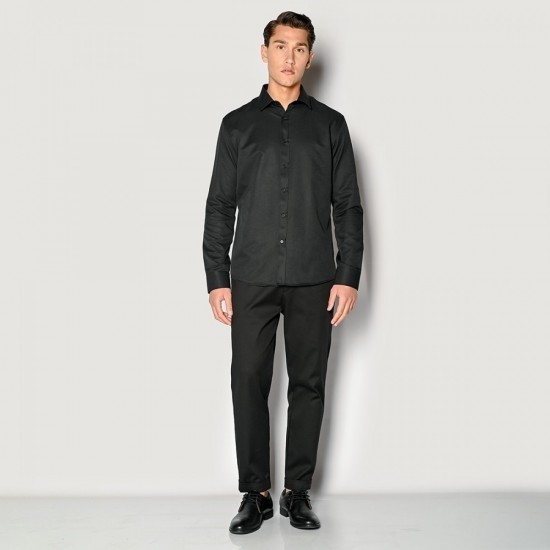 ΑΝΔΡΙΚΟ ΠΟΥΚΑΜΙΣΟ SOGO ΜΑΥΡΟ CLASSIC REGULAR FIT 23036-801-51-BLACK