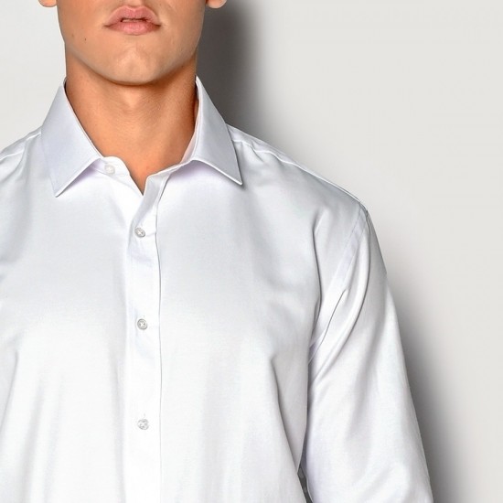 ΑΝΔΡΙΚΟ ΠΟΥΚΑΜΙΣΟ SOGO ΛΕΥΚΟ CLASSIC REGULAR FIT 23036-801-51-ΛΕΥΚΟ 
