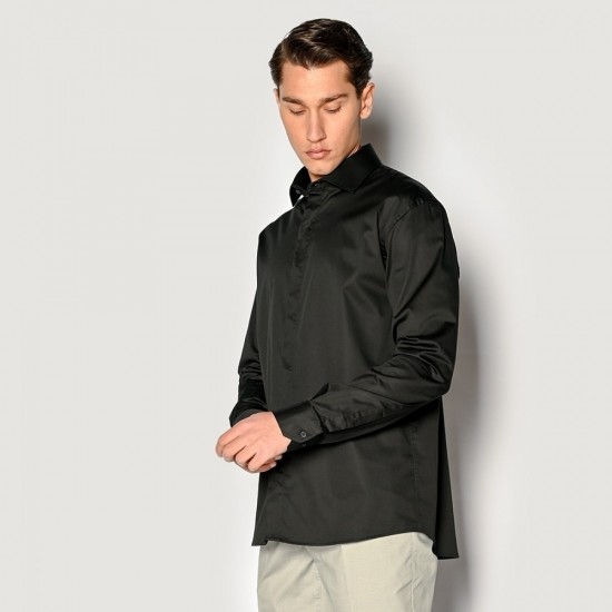 ΑΝΔΡΙΚΟ ΠΟΥΚΑΜΙΣΟ CLASSIC BLACK ΒΑΜΒΑΚΕΡΟ SOGO 23036-822-01-BLACK