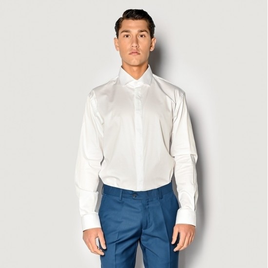 ΑΝΔΡΙΚΟ ΠΟΥΚΑΜΙΣΟ CLASSIC WHITE ΒΑΜΒΑΚΕΡΟ SOGO 23036-822-01-WHITE