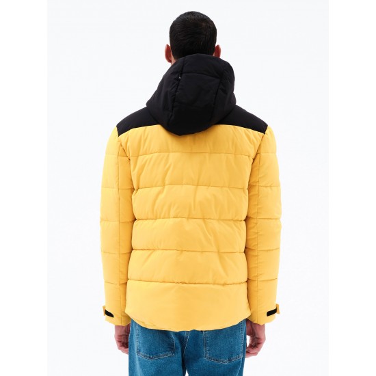 EMERSON ΑΝΔΡΙΚΟ ΜΠΟΥΦΑΝ PUFFER ΜΕ ΚΟΥΚΟΥΛΑ  232.EM10.15 YELLOW