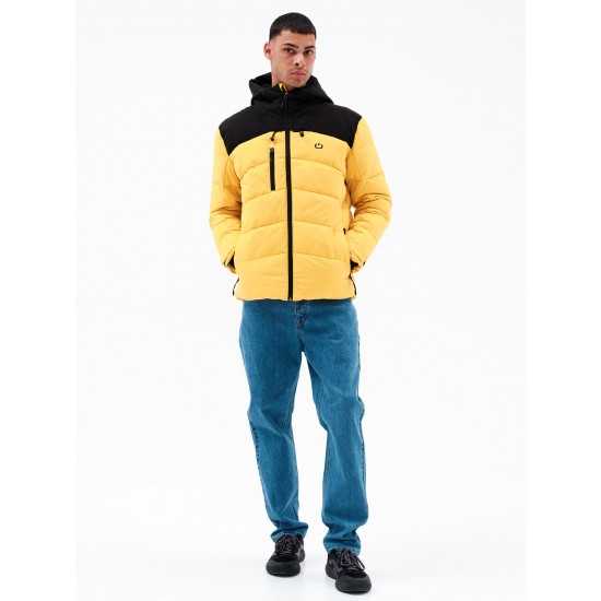 EMERSON ΑΝΔΡΙΚΟ ΜΠΟΥΦΑΝ PUFFER ΜΕ ΚΟΥΚΟΥΛΑ  232.EM10.15 YELLOW
