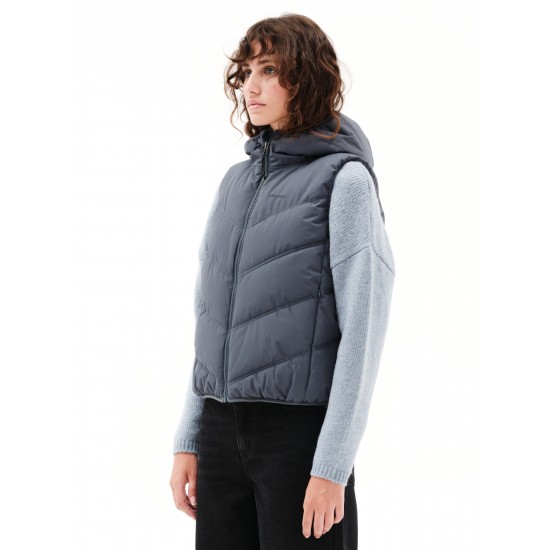 EMERSON ΓΥΝΑΙΚΕΙΟ ΑΜΑΝΙΚΟ ΜΠΟΥΦΑΝ PUFFER ΜΕ ΚΟΥΚΟΥΛΑ 232.EW10.39 DUSTY BLUE