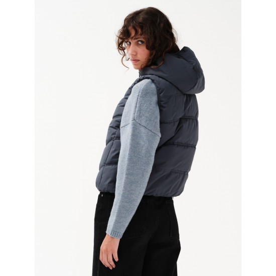 EMERSON ΓΥΝΑΙΚΕΙΟ ΑΜΑΝΙΚΟ ΜΠΟΥΦΑΝ PUFFER ΜΕ ΚΟΥΚΟΥΛΑ 232.EW10.39 DUSTY BLUE