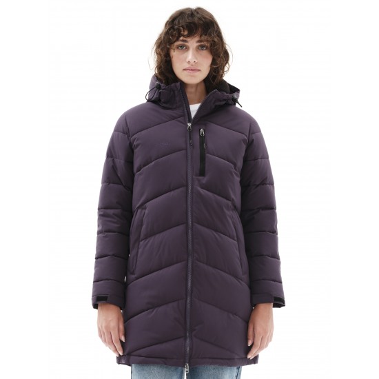 EMERSON ΓΥΝΑΙΚΕΙΟ ΜΑΚΡΥ ΜΠΟΥΦΑΝ PUFFER ΜΕ ΚΟΥΚΟΥΛΑ 232.EW10.44 PURPLE