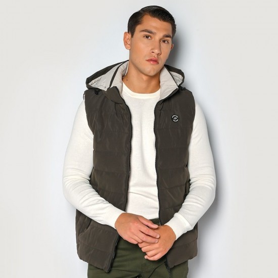 ΑΝΔΡΙΚΟ ΑΜΑΝΙΚΟ ΜΠΟΥΦΑΝ CAMARO DOUBLE FACE -  23520-057-078-KHAKI