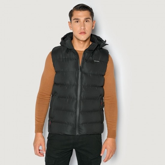 ΑΝΔΡΙΚΟ ΑΜΑΝΙΚΟ ΓΙΛΕΚΟ BOMBER CAMARO BLACK - 23520-059-078-BLACK