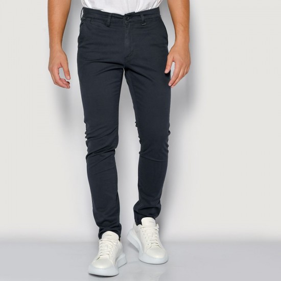 ΠΑΝΤΕΛΟΝΙ CHINO ΑΝΔΡΙΚΟ ΒΑΜΒΑΚΕΡΟ SLIM FIT - 24514-401-451-MARINE