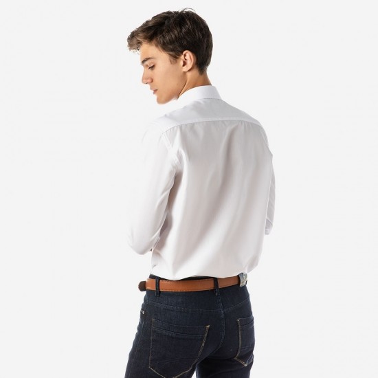 ΑΝΔΡΙΚΟ ΠΟΥΚΑΜΙΣΟ SOGO REGULAR FIT 22536-801-02-WHITE