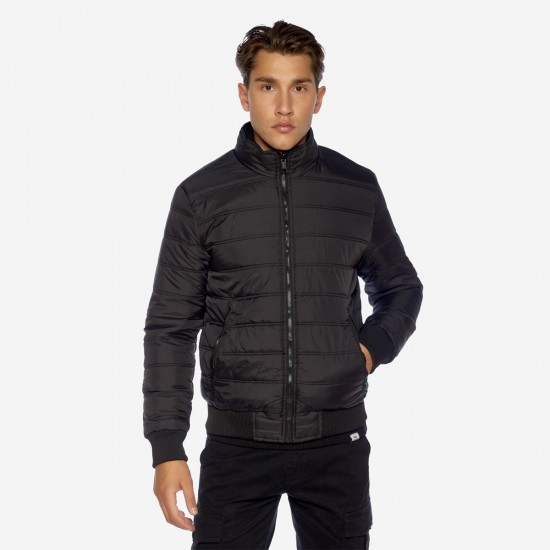 BROKERS ΑΝΔΡΙΚΟ ΜΠΟΥΦΑΝ DOUBLE FACE ΑΠΟ VEGAN ΔΕΡΜΑ 22520-201-BLACK