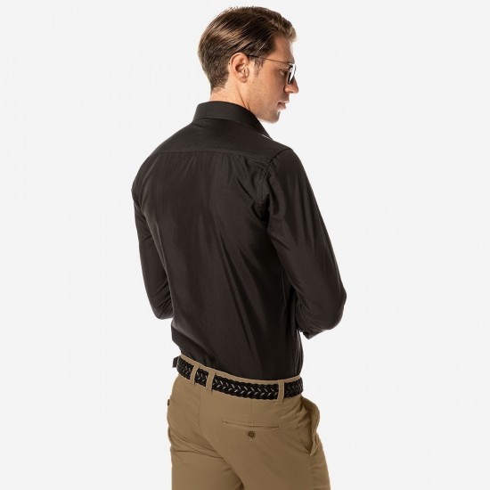 ΑΝΔΡΙΚΟ ΠΟΥΚΑΜΙΣΟ SOGO REGULAR FIT 22536-801-02-BLACK