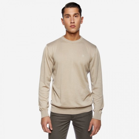 SOGO ΑΝΔΡΙΚΗ ΠΛΕΚΤΗ ΜΠΛΟΥΖΑ 22539-101-12-BEIGE