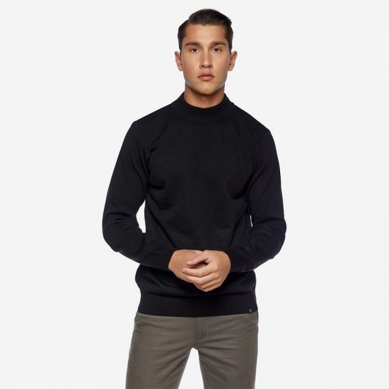 SOGO ΑΝΔΡΙΚΗ ΠΛΕΚΤΗ ΜΠΛΟΥΖΑ LUPETO 22539-202-21-BLACK