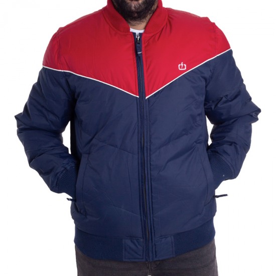 EMERSON BOMBER JACKET 182.EM10.136 NAVY/RED