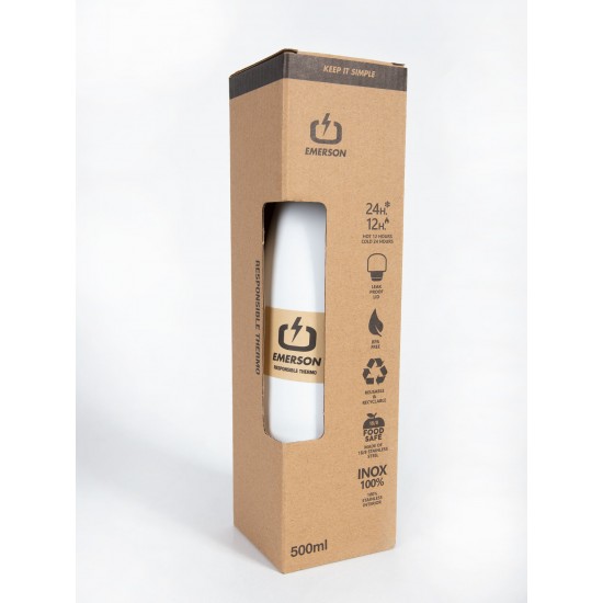 EMERSON ΟΙΚΟΛΟΓΙΚΟ ΜΠΟΥΚΑΛΙ ΘΕΡΜΟΣ 500ML 211.EU99.02 WHITE