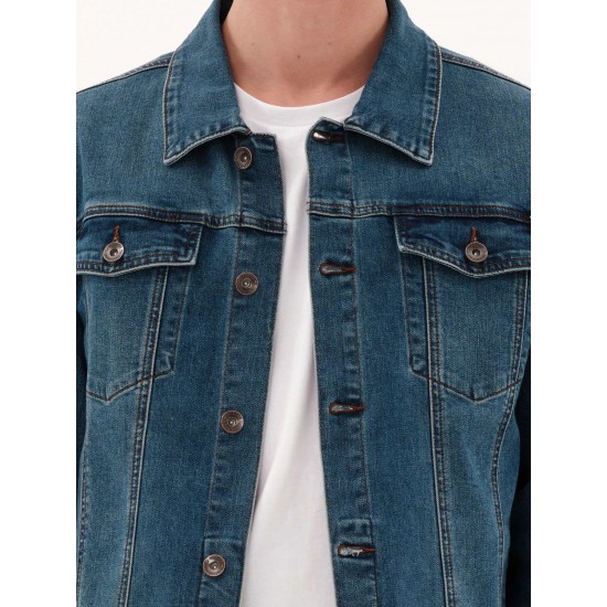 EMERSON ΑΝΔΡΙΚΟ JEAN JACKET 231.EM18.101 MIDDLE BLUE