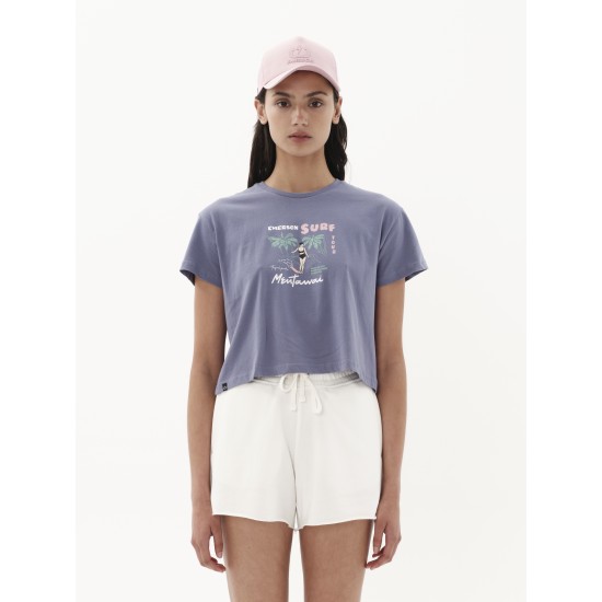EMERSON ΓΥΝΑΙΚΕΙΟ CROPPED T-SHIRT 231.EW33.71 PURPLE