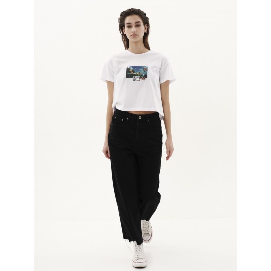EMERSON ΓΥΝΑΙΚΕΙΟ CROPPED T-SHIRT 231.EW33.78 WHITE