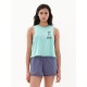 EMERSON ΓΥΝΑΙΚΕΙΟ CROPPED ΑΜΑΝΙΚΟ T-SHIRT 231.EW37.114 TURQOISE
