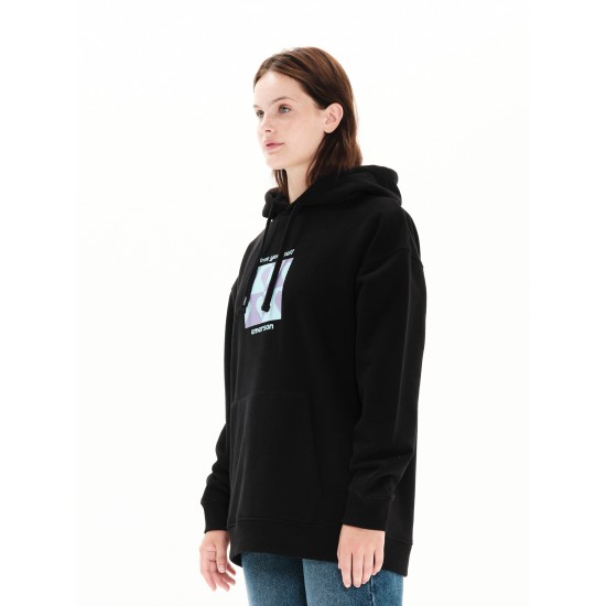 ΓΥΝΑΙΚΕΙΟ EMERSON ΦΟΥΤΕΡ ΜΕ ΚΟΥΚΟΥΛΑ "LOVE YOURSELF" 222.EW20.71 BLACK