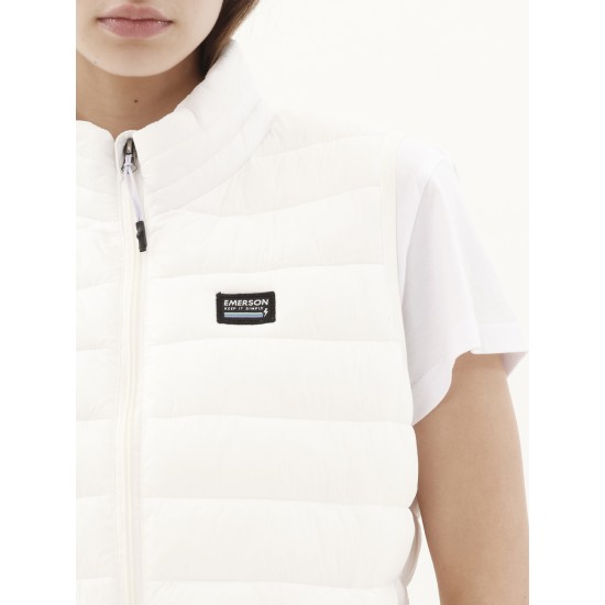EMERSON ΓΥΝΑΙΚΕΙΟ ΕΛΑΦΡΥ ΑΜΑΝΙΚΟ ΜΠΟΥΦΑΝ PUFFER 231.EW10.167A WHITE