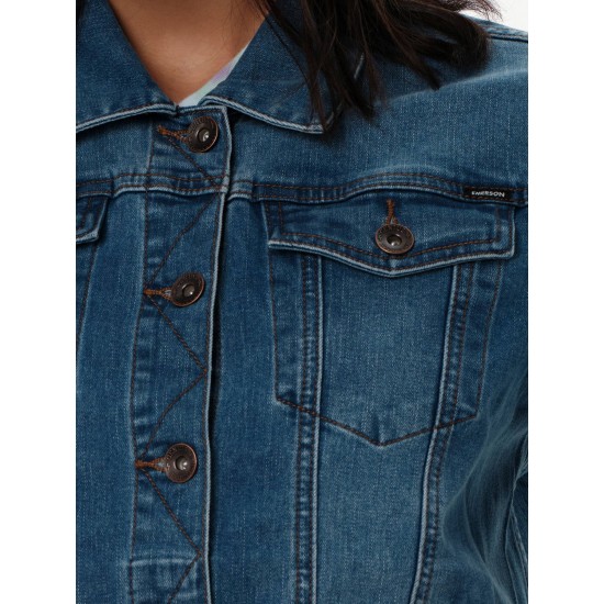 EMERSON ΓΥΝΑΙΚΕΙΟ JEAN JACKET 231.EW18.06 MIDDLE BLUE