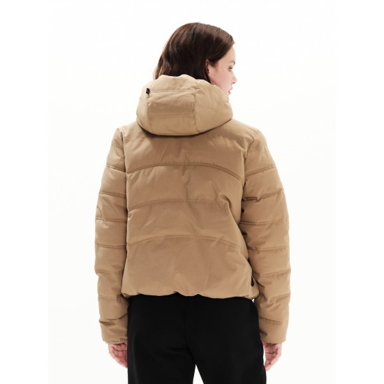 EMERSON ΓΥΝΑΙΚΕΙΟ PUFFER JACKET ΜΕ ΚΟΥΚΟΥΛΑ 222.ΕW10.18 BEIGE