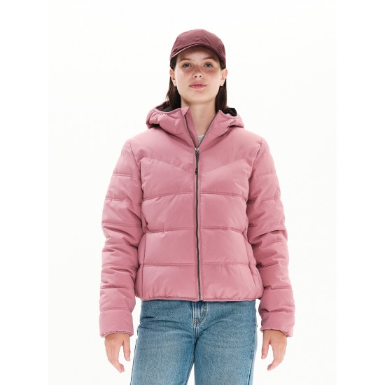 EMERSON ΓΥΝΑΙΚΕΙΟ PUFFER JACKET ΜΕ ΚΟΥΚΟΥΛΑ 222.ΕW10.18 DUSTY ROSE