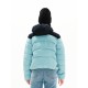 EMERSON ΓΥΝΑΙΚΕΙΟ PUFFER JACKET ΜΕ ΚΟΥΚΟΥΛΑ 222.ΕW10.18 DUSTY TURQUOISE/NAVY BLUE