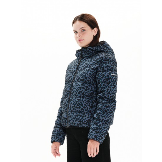 EMERSON ΓΥΝΑΙΚΕΙΟ PUFFER JACKET ΜΕ ΚΟΥΚΟΥΛΑ 222.ΕW10.18 PR309 BLUE
