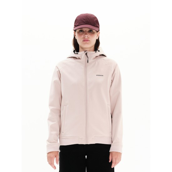 EMERSON ΓΥΝΑΙΚΕΙΟ JACKET BONDED BOMBER ΜΕ ΚΟΥΚΟΥΛΑ 222.EW11.87 PALE PINK