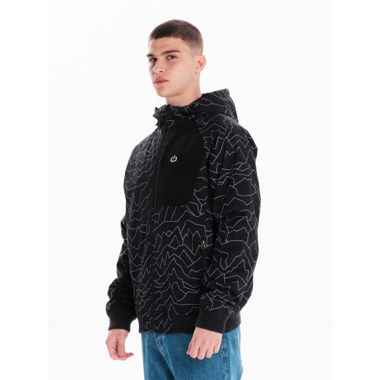EMERSON ΑΝΔΡΙΚΟ ΜΠΟΥΦΑΝ BOMBER ΜΕ ΚΟΥΚΟΥΛΑ - 242.EM10.14 PR466 BLACK/BLACK
