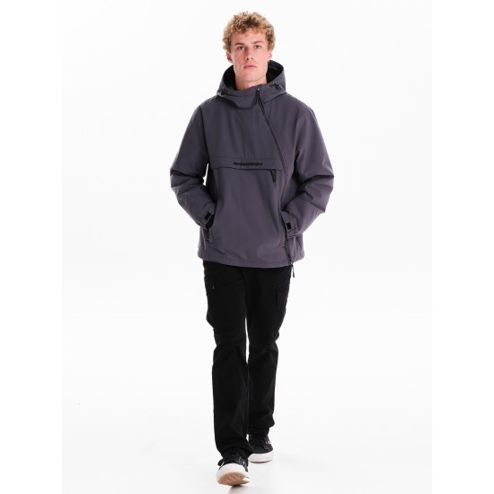 EMERSON ΑΝΔΡΙΚΟ ΜΠΟΥΦΑΝ ΜΕ ΚΟΥΚΟΥΛΑ -  242.EM10.62 DUSTY BLUE