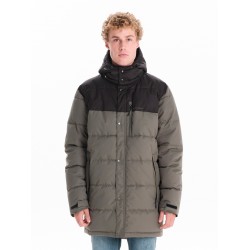 EMERSON ΑΝΔΡΙΚΟ ΜΠΟΥΦΑΝ ΜΑΚΡΥ PUFFER ΜΕ ΚΟΥΚΟΥΛΑ -242.EM10.68 OLIVE/BLACK