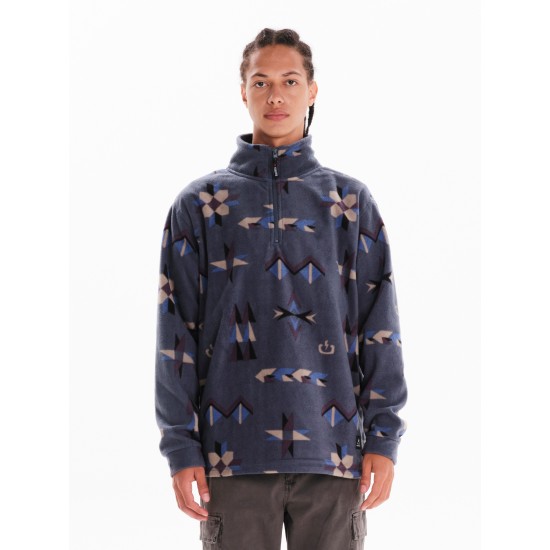 EMERSON ΑΝΔΡΙΚΟ FLEECE ΜΕ ΦΕΡΜΟΥΑΡ - 242.EM28.203 STONE BLUE