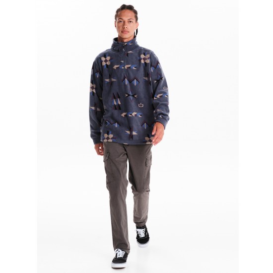 EMERSON ΑΝΔΡΙΚΟ FLEECE ΜΕ ΦΕΡΜΟΥΑΡ - 242.EM28.203 STONE BLUE