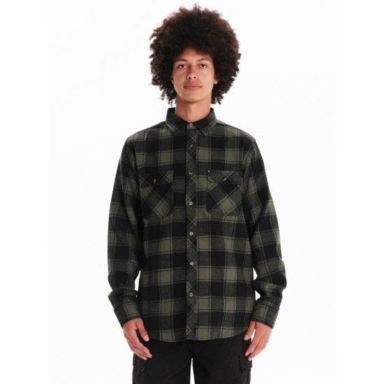 EMERSON ΑΝΔΡΙΚΟ ΚΑΡΟ ΠΟΥΚΑΜΙΣΟ - 242.EM60.80 OLIVE/BLACK