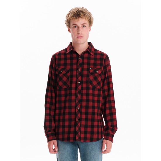 EMERSON ΑΝΔΡΙΚΟ ΚΑΡΟ ΠΟΥΚΑΜΙΣΟ - 242.EM60.80 RED/BLACK