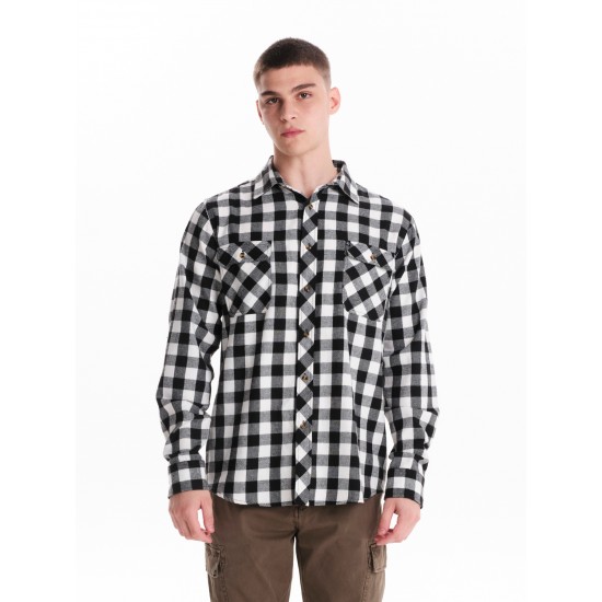 EMERSON ΑΝΔΡΙΚΟ ΚΑΡΟ ΠΟΥΚΑΜΙΣΟ - 242.EM60.80 WHITE/BLACK