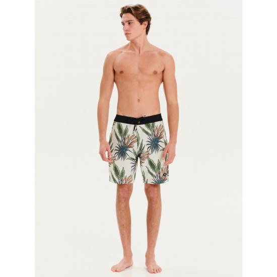 EMERSON ΑΝΔΡΙΚΟ ΕΜΠΡΙΜΕ ΑΝΑΚΥΚΛΩΜΕΝΟ BOARDSHORTS 48cm 251.EM524.12 PR482 LIGHT GREEN