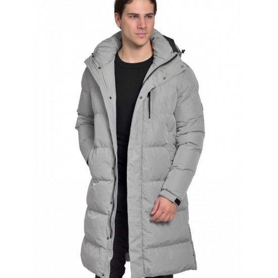 ICE TECH ΑΝΔΡΙΚΟ ΜΑΚΡΥ PUFFER JACKET V-207 GREY