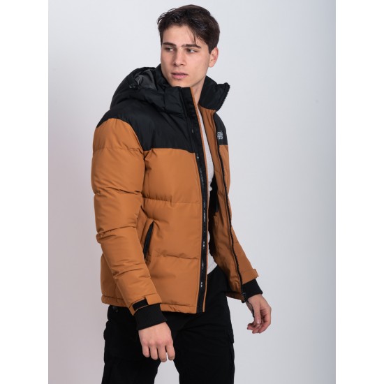 JACKET ΑΘΛΗΤΙΚΟ BOMBER ICE TECH G-828 MUSTARD/BLACK