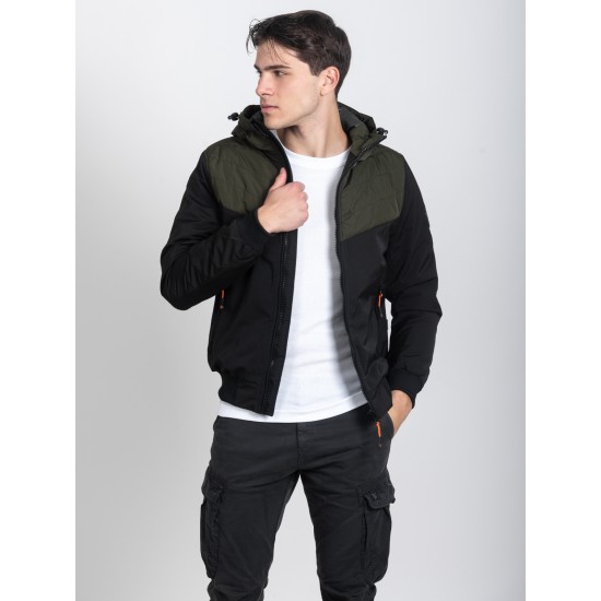 JACKET ΑΘΛΗΤΙΚΟ BOMBER ICE TECH G-821 OLIVE/BLACK