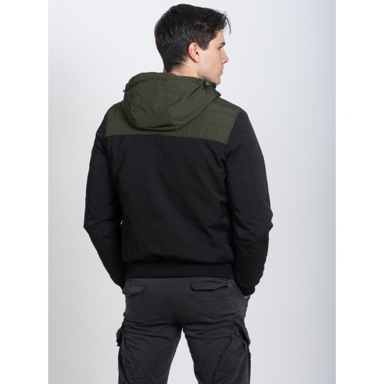 JACKET ΑΘΛΗΤΙΚΟ BOMBER ICE TECH G-821 OLIVE/BLACK
