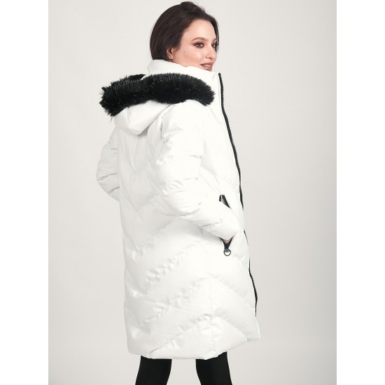 ΓΥΝΑΙΚΕΙΟ ΜΠΟΥΦΑΝ VAINAS ΠΑΡΚΑ V-102 WHITE