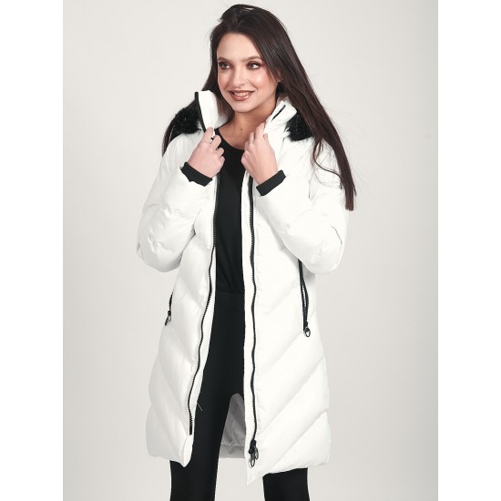 ΓΥΝΑΙΚΕΙΟ ΜΠΟΥΦΑΝ VAINAS ΠΑΡΚΑ V-102 WHITE