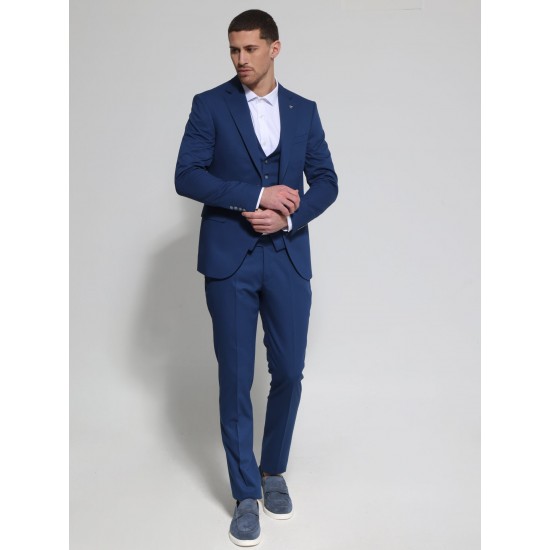 Ανδρικό Κοστούμι Με Γιλέκο LUCIO 2013 Μπλε