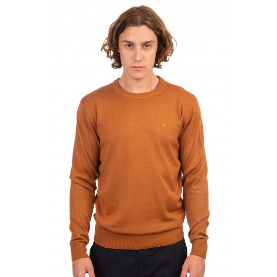Ανδρική Μπλούζα REBASE 242-RKNIT-8000-Caramel Melange