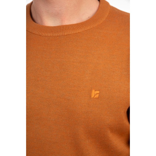Ανδρική Μπλούζα REBASE 242-RKNIT-8000-Caramel Melange