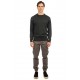 Ανδρική Μπλούζα REBASE 242-RKNIT-8000-Forest Green Melange Πράσινο